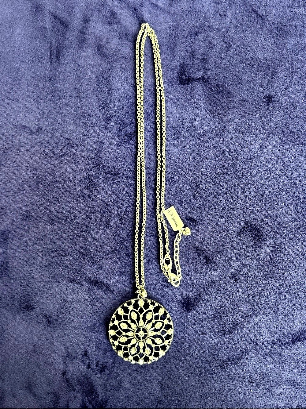 Brighton One Love Circle Silver Convertible Necklace NWT - Picture 2 of 6